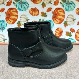 Cat and Jack, black booties harmony